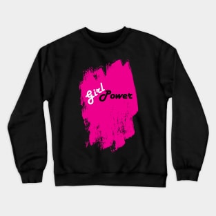 Girl Power Pink Graffiti Crewneck Sweatshirt